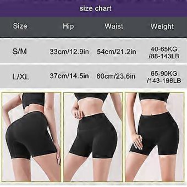 Helt nya träningsshorts för rumplyft, formande underkläder, yogakläder, löparshorts (L-XL Blå)