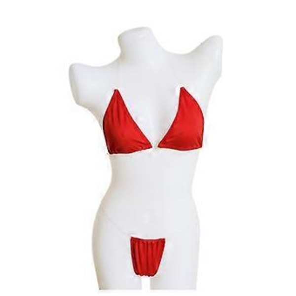 Usynlig Stropløs Bikini Ensfarvet Dame Badetøj Bikini Todelt Sæt ONE SIZE (multi valgfri) (Orange)
