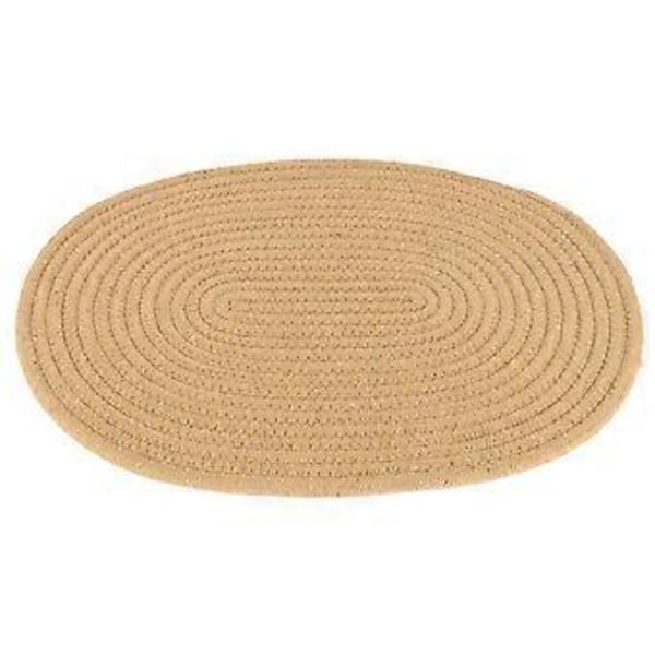 Japanilaistyylinen paksu pöytätabletti, lasinalunen, lämmönkestävä tabletti (pellavanvärinen)
