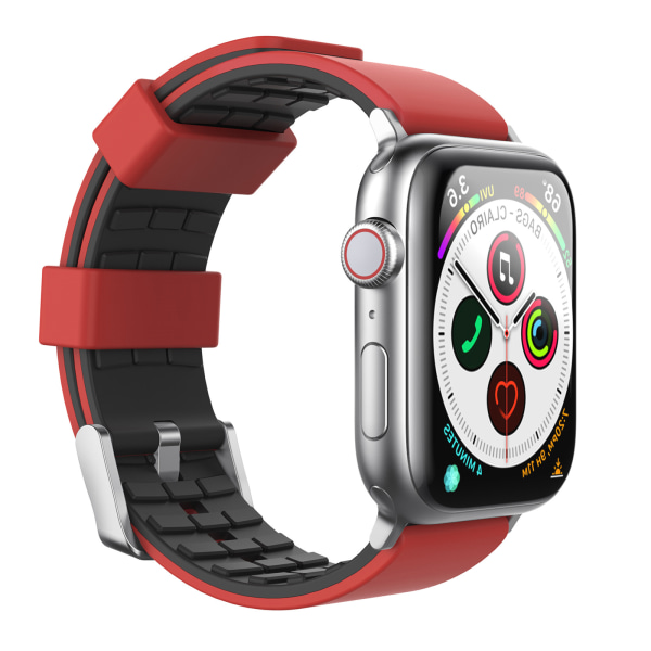 Rouge Duotone Bracelet pour Apple Watch 45mm 44mm 42mm, Bracele