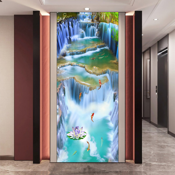 (38.5*200cm*2stk) 3D-effekt plakat dørklistremerke 44