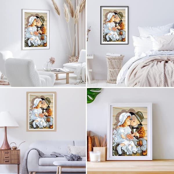 30*40cm 5D Diamantmaleri Kit Fuld Bor Arts Crafts Lærred Hjem