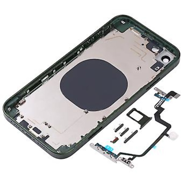 Bakpanel med utseende som efterliknar iP14 för iPhone XR (Grön)