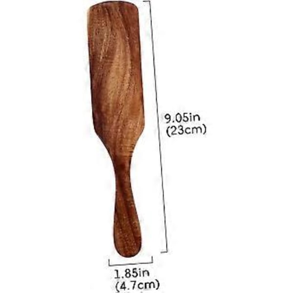 Træ Spurtle Redskabssæt - 23cm Røre- og Serveringsredskaber, der ikke ridser