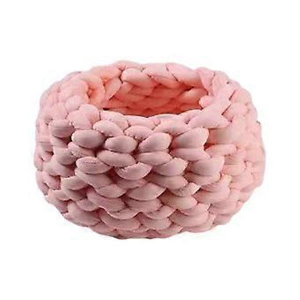 Kattepuder Seng Flere Størrelser og Farver Vinter Blød Rund Sofaseng Katteseng til Indendørs Katte Sofa vandmelon rød 30cm(30cm vandmelon rød)
