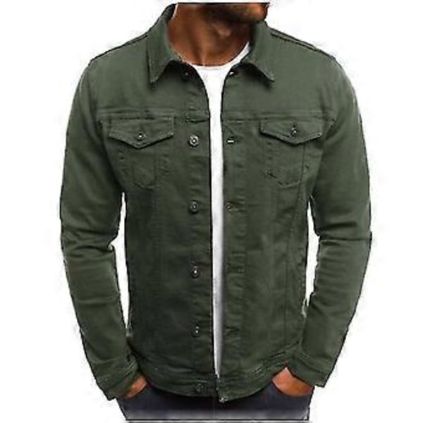 Nyeste Jeansjakke til Mænd Kort Im Fit Fast (2XL Grøn)