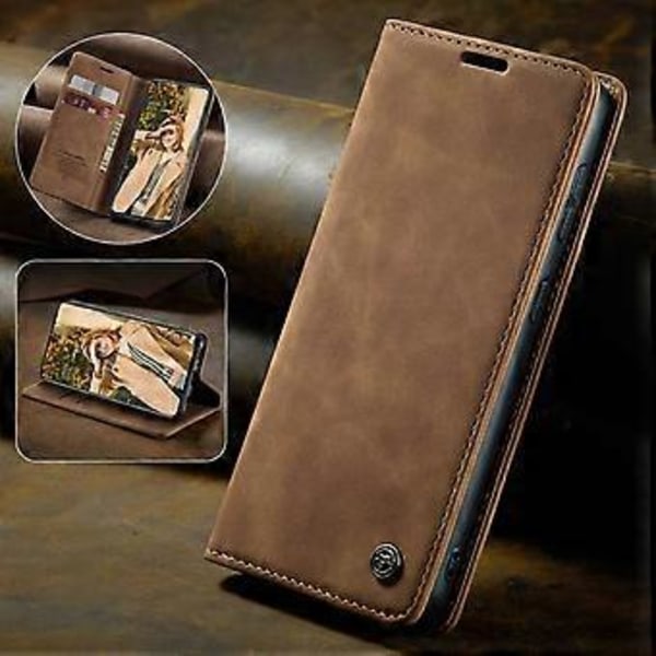 CASEME 013 Series Flip Wallet Läder Telefonfodral för Samsung Galaxy A71 (Stil D)