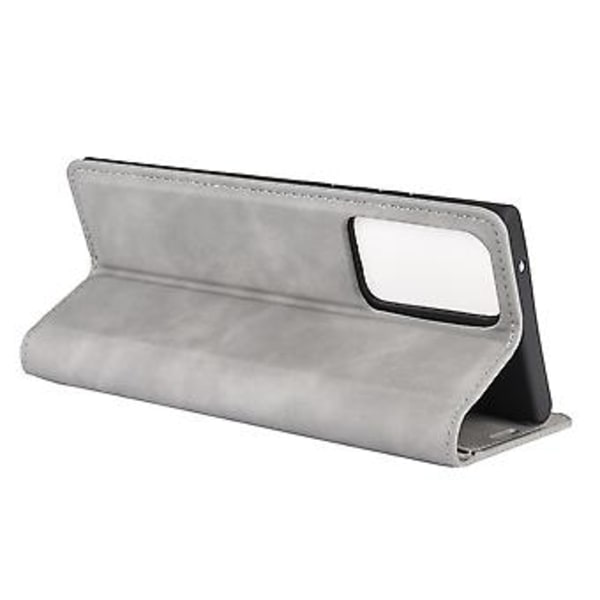 Magnetiskt Läder TPU-fodral för Galaxy Note20 Ultra (Grå)