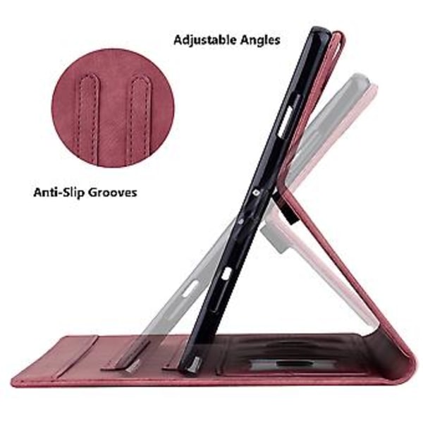 Kissan Nahkakuori Samsung Galaxy Tab A9+:lle (Punainen)