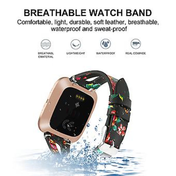 Rem for Fitbit Versa 2 - Rem for Fitbit Versa 2 (Svart Safflower)