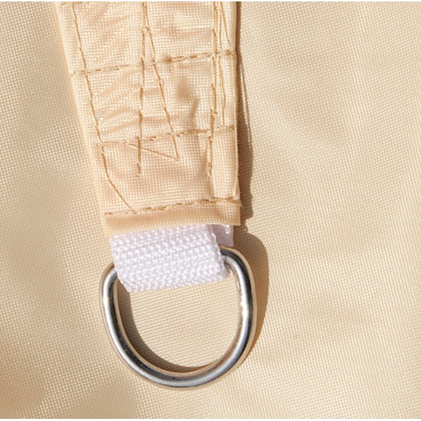 Triangulär Solsegel Beige Gult 3,6x3,6x3,6M - Utomhusskugga C