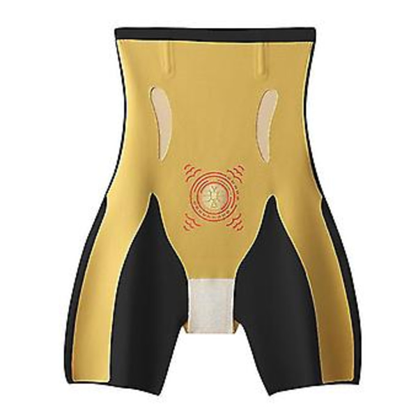 Variable Temperatur Magnetisk Terapi Hofteløft Anti-Rotation U-Formet Dame Tummy Control Bukser (XL sort)
