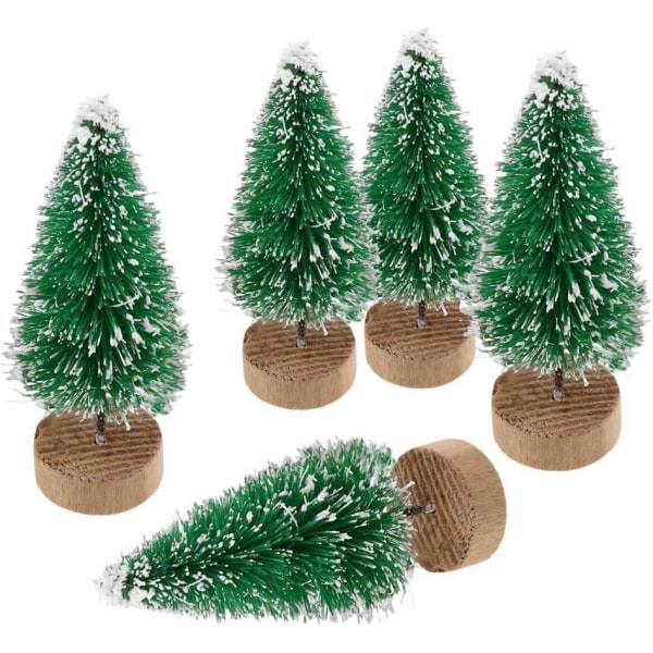 Sæt med 10 kunstigt juletræ mini mini juletræ