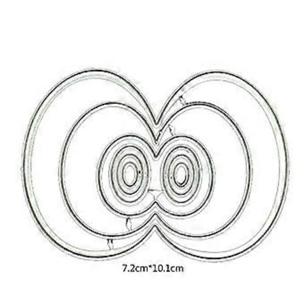 Silmämetallileikkurit Scrapbooking-stencil-leikkauskuviot Korttien Prässäys DIY-valokuva-albumin Malli Muotti Koristelu Käsityö