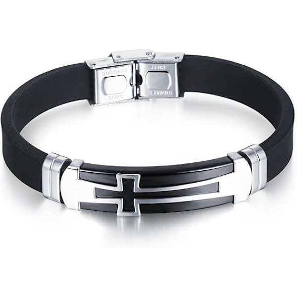 Menn Kors Armbånd Silikon Sport Wristband Bekreftelsesgave