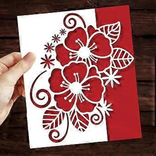 Julklappsbloss Metallstansar Schabloner DIY Scrapbooking Album Pappkort Mall Form Prägling Hantverk