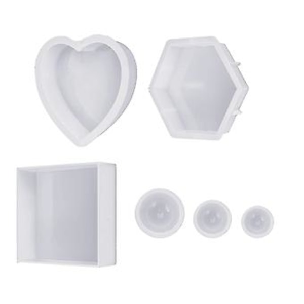Heksagonal Geometrisk Kugle Silikoneform til Bevaring af Blomster DIY Boligindretning
