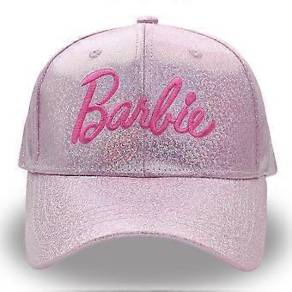 Dam & Flickor Barbie Laser Basebollkeps Sommar Höst Rosa Bokstav Broderad Justerbar Snapback Hatt (Rosa)