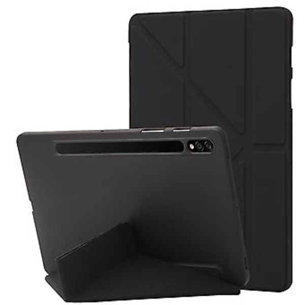 Læder Tablet Etui Til Samsung Galaxy Tab S9+ (Sort)