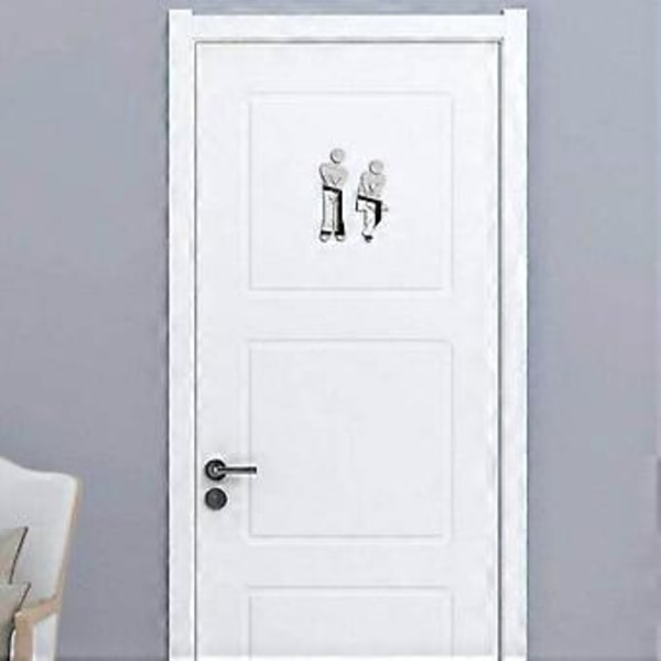 3 kpl Kylpyhuoneen oven WC-tarra Perhe DIY Sisustus, Musta
