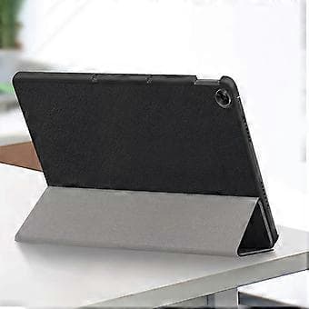 JIUYU PU-läder+PC Tri-fold Stativ Droppsäker Tablettfodral Skal för Realme Pad (Stil A)