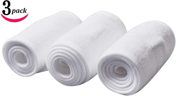3PCS Vaskbar Hår Sminke Hodebånd Hvit Skrape Hodebånd Hodebånd