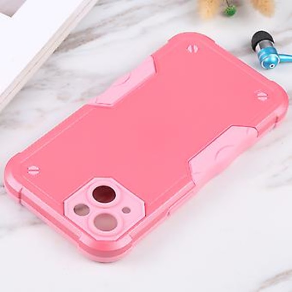 Halkskyddande Armor-fodral för iPhone 14 Plus (Rosa)