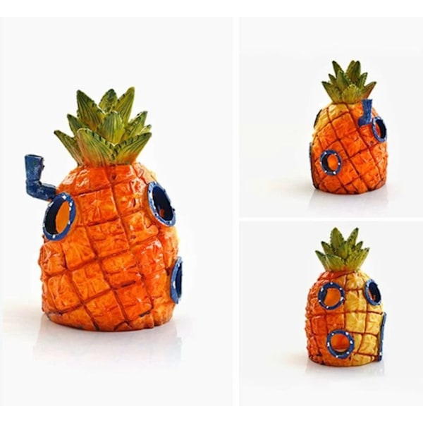 Set med 7 akvariedekorationer, Spongebob Squarepants akvariedekor