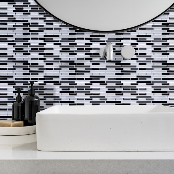 WC vedenpitävä tausta koristeellinen tarra mosaiikki itseliimautuva seinä