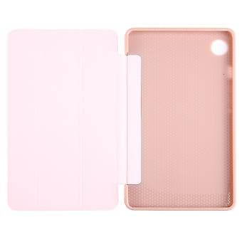 Tri-fold lærtablettveske for Samsung Galaxy Tab A9 (Rosegull)