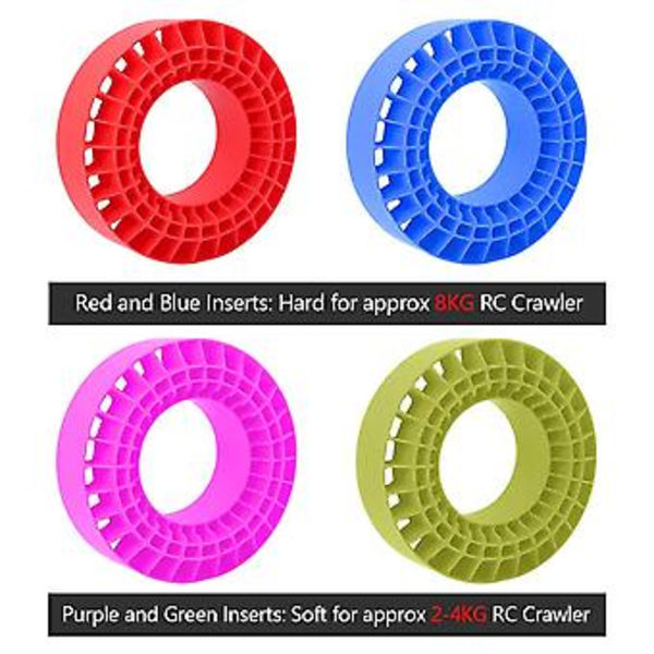 Vanntett Silikon Dekk Innlegg 108mm DIY Innlegg Skum for 1.9In Hjul Dekk for 1/10 RC Crawler Axi