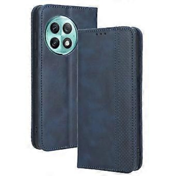 For OnePlus Ace 2 Pro 5G Retro PU Læderetui Stødsikkert Wallet Stativ Telefon Cover (Style C)