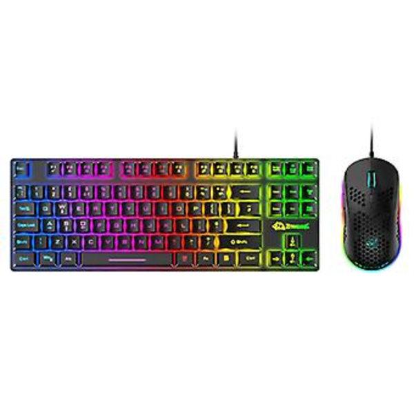 ZIYOU LANG T2 Tangentbord och Musset, Kabel Längd: 1.6m T2 Svart