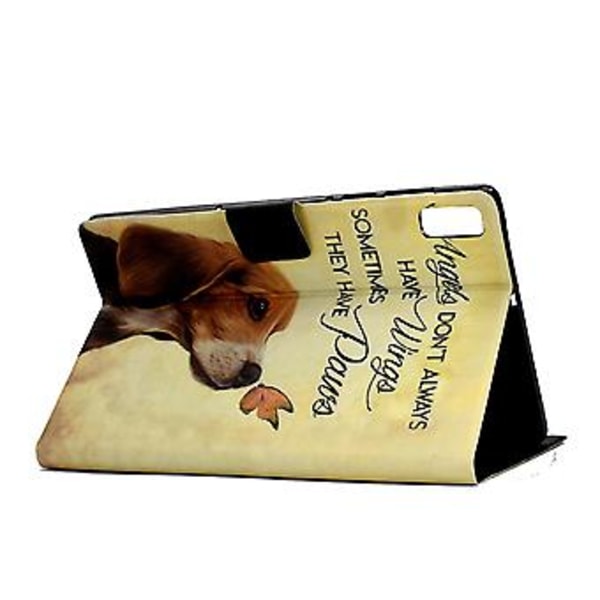 Färgad Ritning PU-Tablettfodral För Lenovo Tab P11 Gen 2 (Fjäril Hund)
