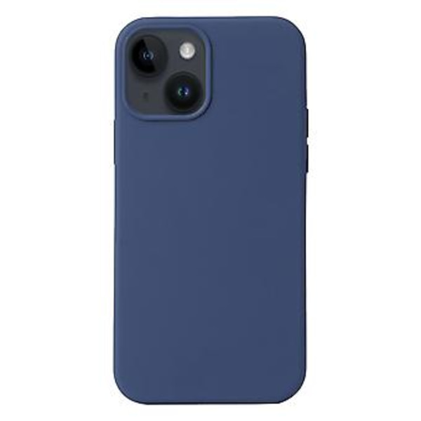 Flytande Silikon Mobilskal för iPhone 15 Plus (Blå)