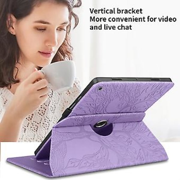 Nahkainen Tablet-kotelo Samsung Galaxy Tab A 8.0 2019 / T290 (Violetti)