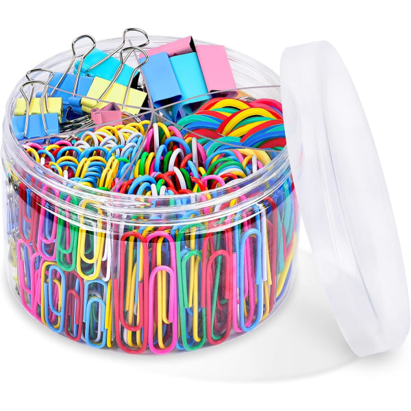 Kontorklips, 240 stk. Kontorrekvisita Fancy Paper Clips Bo