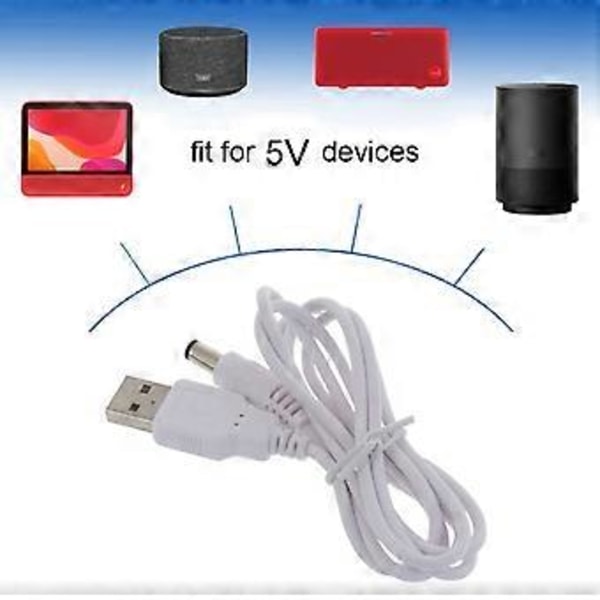 USB 2.0 A-typ hane till 5,5 x 2,5 mm DC 5V strömkontakt Router Högtalare (2m)