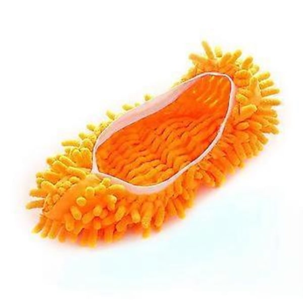 Moppitossut Kenkäsuoja Pölyhuiska Tossut Lattianpesuun Pestävät (oranssi)