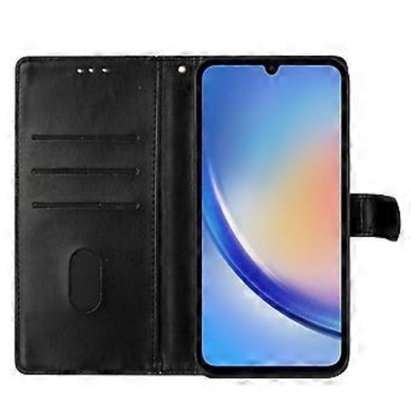 Butterfly og Blomst Etui til Motorola Moto G31 / G41 (Sort)