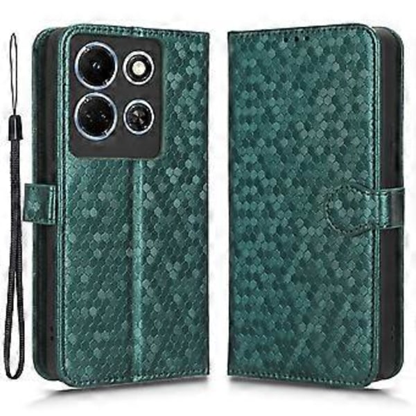 Stativfodralplånbok i prickigt PU-läder för Infinix Note 30 4G (Stil E)