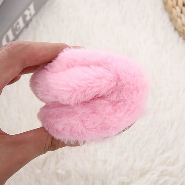Vauvan tytön pehmeät ja laadukkaat plussitossut, söpö piirretty talvikotitossut (sisäpituus 14,5 cm)