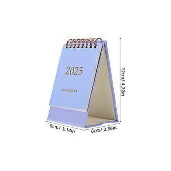 Mini Bordskalender Skrivbord 2024-2025 Bordskalender Skrivbordskalender Spiralbunden Kalender Dekor