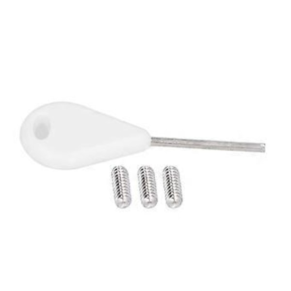 3 st/set Surfbräda Roder Spår Plast Fenbox Plug Fenplugg Bas med Skruvar Vit