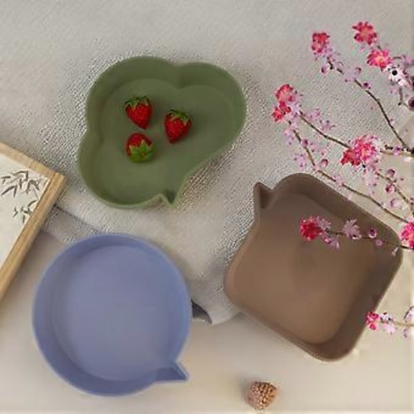 Moln Skål Form Ljus Kopp Behållare Formar Pennhållare Gipsform Blomkruka Cementform Silikon Resin Formar Heminredning (kvadratisk)
