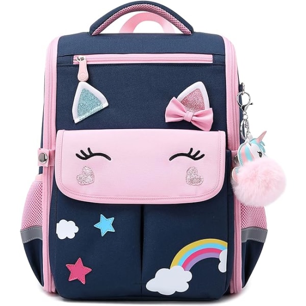 Unicorn Girls Backpacks For School Princess Bowknot Kids Schoolba