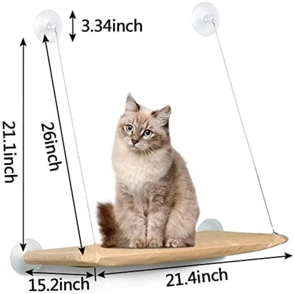 Katt seng vindu, plassbesparende design hengekøye katt vindusse seng