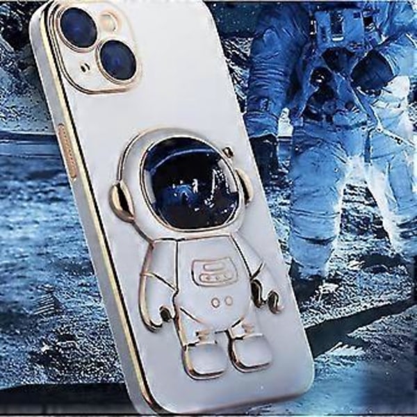 Astronautit Piilotetun Telakan Kotelo Yhteensopiva Iphonen 12 Pro Max/12 Pro/12 Kanssa, Sähköpinnoitettu Tpu Suojakotelo