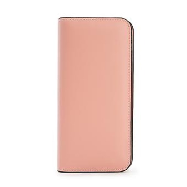 Magnetiskt Spänne Bifold Lång Plånbok Multifunktionell och Portabel för Resor (Rosa)
