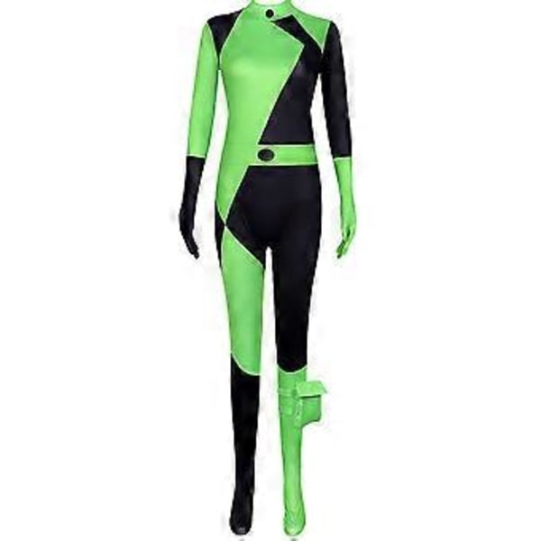 Miss Go Body Jumpsuit med Handskar och Benväska, Kvinnors Cosplay Fancy Dress Kostym (14-15 År)